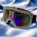 Large Frame Personalized Color Film Windproof Goggles Off Road Motorcycle Riding Goggles Chain Color Diamond Fashion Glasses Men And Women_desvips.com
