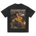 Pure Cotton Summer American Hip Hop Bruce Lee Print Short Sleeve T Shirt Men Street Style Loose Round Neck Top For_desvips.com
