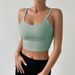 Summer Thin Camisole With Built-in Chest Pad, One-Piece Beautiful Back, Barely-There Feel Sports Bra, Shockproof Fitness_desvips.com