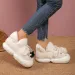 Small Original Cute Baotou Fluffy Female Autumn And Winter Wear 2024 New Thick Bottom Plus Fleece Warm Cotton Slippers_desvips.com