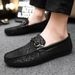Mens Fashion Loafers OutdoorComfy Slip-on Casual Driving Shoes_desvips.com