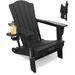THOEOE Folding Adirondack Chair, HDPE All-Weather Outdoor Chair_desvips.com