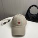New Trendy Brand Small Square Smiley Face Baseball Same Style As Yang Mi's, Unisex Versatile Duckbill Cap, Large Head_desvips.com
