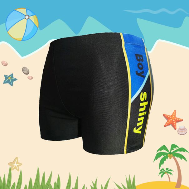 Manufacturer's New Stylish Color-blocked Boys' Briefs Teenagers, Children's Swim Trunks For Older Kids And Elementary_desvips.com