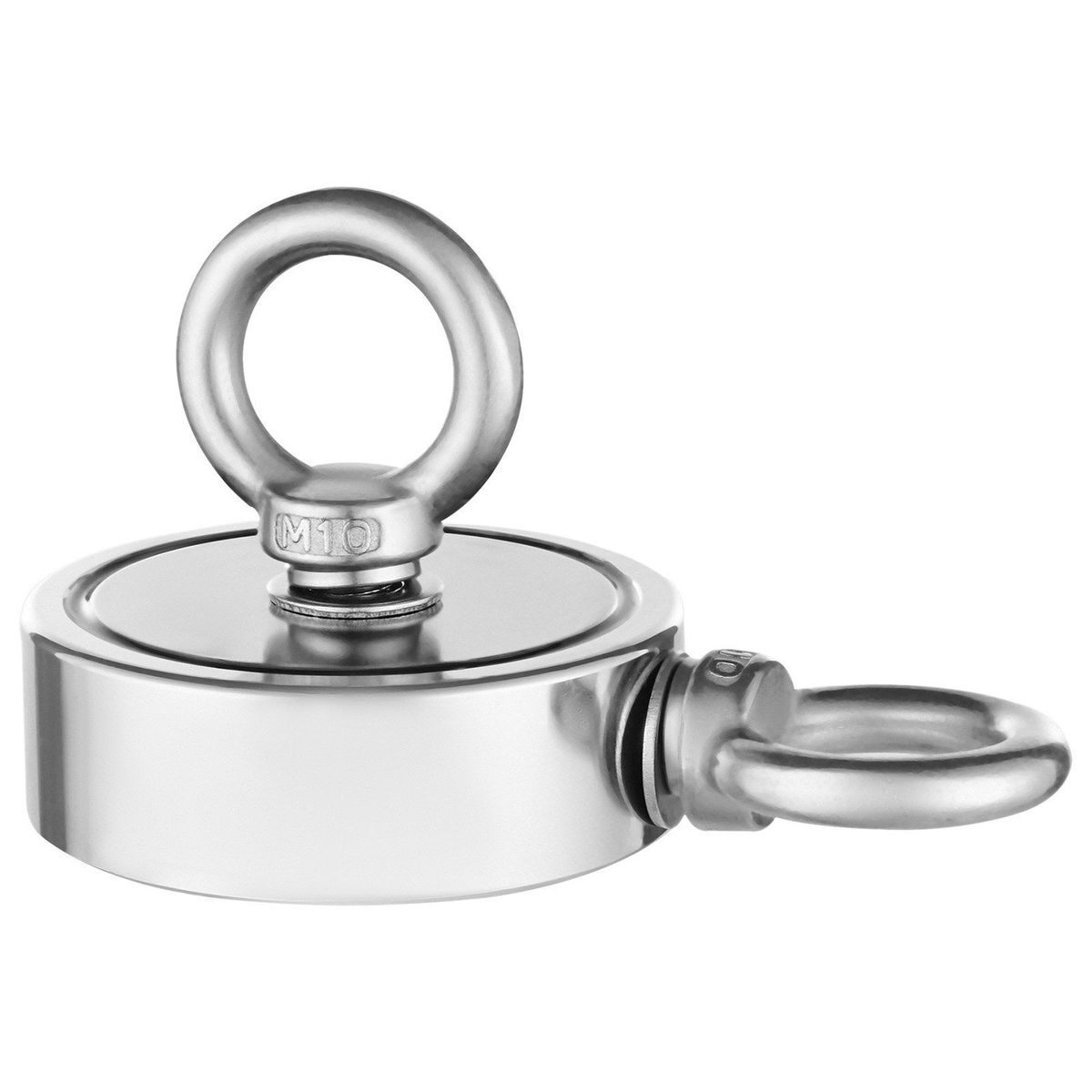 1000 LBS Strong Fishing Magnet Kit Double-Sided Pull Force And Rope Carabiner_desvips.com
