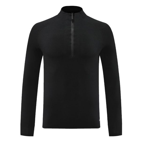 KOOSSOASIS Autumn Hot Selling Stand Collar Half Zipper Running Hiking Sports Quick-Drying Clothing Men's Comfortable Fitness Top Sports T-Shirt_desvips.com