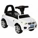 Porteur Enfants Voiture, Véhicule À Pousser Avec Coffre À Jouets, Klaxon, Phares Et Musique, 63,5 X 28 X 36 Cm, Blanc_desvips.com
