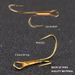 FISHKING New Enhanced Version 20 Pieces Two Brown High-Low Foot Anchor Fishing Hooks_desvips.com