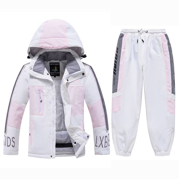 New Children's Suit Set For Boys Girls, Winter Outdoor Windproof, Water-Resistant, Warm, Thickened Ski Jacket And Pants_desvips.com