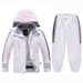 New Children's Suit Set For Boys Girls, Winter Outdoor Windproof, Water-Resistant, Warm, Thickened Ski Jacket And Pants_desvips.com