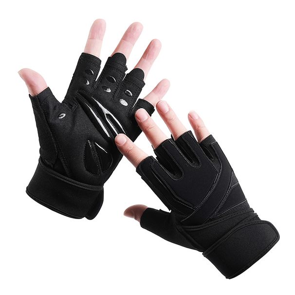 Wrist-protecting Fitness Half-finger Men And Women, Breathable, For Dumbbell Equipment, Strength Training, Cycling,_desvips.com