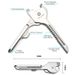 1Pc Outdoor Multi-function Key Chain 6 In 1 Folding Knife Bottle Opener Screwdriver Tool EDC Stainless Steel Pocket_desvips.com
