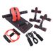 Single round belly wheel set home fitness push up stand grip power abdominal muscle wheel seven-piece set_desvips.com