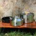 Leaftour Stainless Steel Camping Cookware Set Kettle Pot Pan - Outdoor Cooking Essentials For 2-3 Person_desvips.com