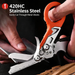 TINSOL Outdoor Tactical Folding Scissors, Multifunctional Rescue Scissors With Seatbelt Cutter And Window Breaker_desvips.com