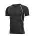 Summer Ice Silk Sports Quick-Dry Compression Shirt Men's Set Basketball Running Training Base Layer Fitness Short Sleeve_desvips.com