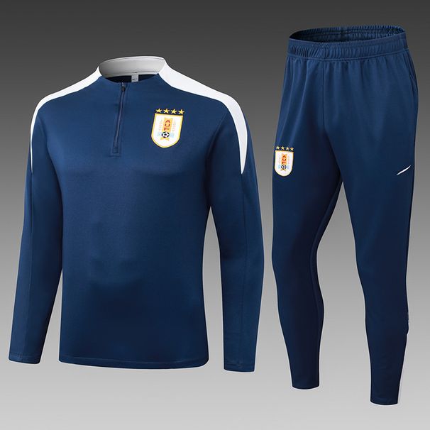 2025 2026 Tracksuit Kit 25 26 Men's Children's Half-zip Jersey Training Suit Survetement Foot Chandal Football Sportswear_desvips.com