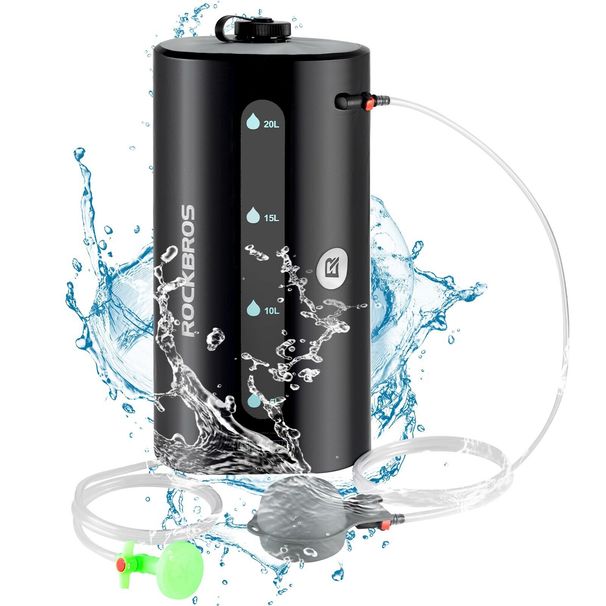 ROCKBROS Shower Bag Dushsack Outdoor Portable 20L Camping Temperature Display_desvips.com