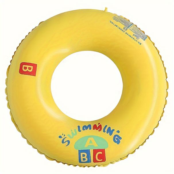 Thickened PVC Inflatable Swimming Ring, Letter Pattern Swimming Float, Swimming Pool Accessories_desvips.com