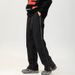 001 Winter Retro Simple Solid Color Three-Proof Fleece-Lined Cargo Men Street Loose Wide-Leg Versatile Sports Outdoor Long_desvips.com