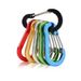 6pcs Mountaineering Buckle, Steel Small Carabiner Clips, Fishing Climbing Acessories, Outdoor Camping Multi Tool_desvips.com