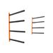 VEVOR Rack, 4-Capacity Wall Mounted Holders Canoe Paddle Board, Storage Hooks With Adjustable Padded Arms, 400 LBS Load_desvips.com