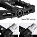 ROCKBROS Bicycle Pedals Nylon Composite Flat Pedals 9/16 Mountain Bike Pedals DHL_desvips.com