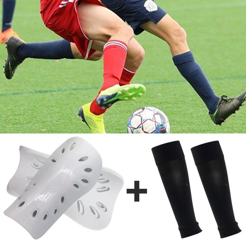 Football Socks Accessories Set Sports Football Socks Mid Tube Protective Inserts Breathable Football Socks_desvips.com