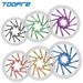 TOOPRE Bicycle G3/160/180/203mm Mountain Bike Colorful Disc Rotor Six-Spoke Brake Pad_desvips.com
