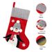 001 Cross-Border New Gray Three-Dimensional Penguin Christmas Children's Decoration Socks Gift Bag_desvips.com
