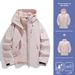 Luo Tuo Same Style 3-in-1 Women's New Windproof Waterproof Travel Men's Detachable Warm Mountaineering Jacket_desvips.com