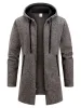 Autumn Winter Fleece Men's Long Sleeve Sweatshirts For Men With Zipper Hooded Jacket Coat Warm Streetwear_desvips.com