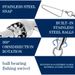 8-Shaped Connector Single Head Bearing Swivel + Curved Snap Accessories Bulk Eight-Shaped Ring Fishing Gear Supplies_desvips.com