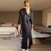Women's Clothing solid color simple casual style skirt temperament two piece suit_desvips.com