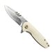 New Model Damascus Folding With Buffalo Bone Handle Pocket Outdoor Portable Survival Fruit Knife_desvips.com