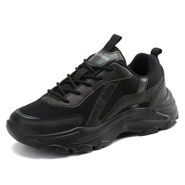 RenMou Dad's 2023 Spring New Interior Height Increasing Fashion Women's Casual Sports Korean Edition White Shoes For Women Exclusive Supply_desvips.com