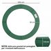 Copertura Tappeto Elastico Ø305x1.5 Cm Pieghevole E Portatile, In Plastica PE E Schiuma EPE Verde_desvips.com