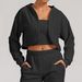 Women's German Fleece Sports Hoodie Casual Loose Fit For Running Fitness Versatile Autumn Winter Outdoor Sportswear_desvips.com