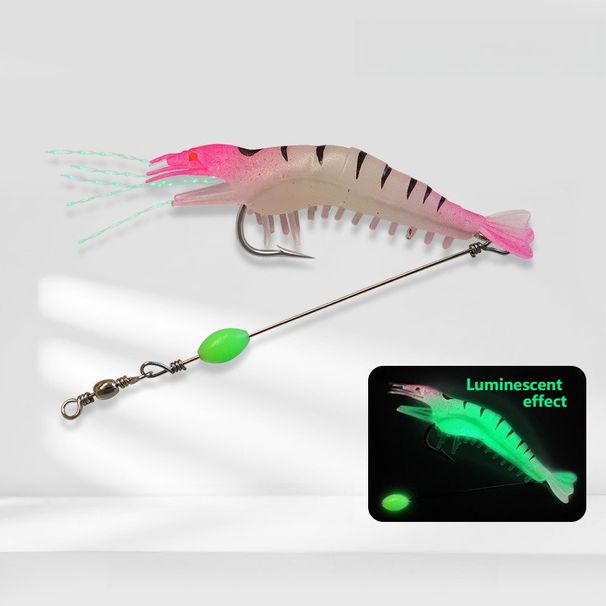 1-Piece/7-Piece Shrimp-Shaped Lures Glow-in-the-Dark Fishing Lures Artificial Fishing Lures Isca Artificial Fishing Accessories_desvips.com