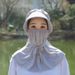 Women's UV Protection Face Mask - UPF50+ Sun Shield With Adjustable Neck Cover Breathable Mesh For Cycling/Hiking/Travel Multi-Purpose Sun Hat_desvips.com