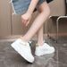 Women's shoes small white shoes thick sole inside increase fashion casual shoes all match women's shoes_desvips.com