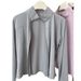 Ice Silk Stand Collar Shirt For Women, Summer Jacket, Breathable Versatile Top, Thin UV 3D Sun Protection Clothing_desvips.com