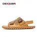 DEKABR Men's Tide Summer New Mesh Outdoor Leisure Hollow Sandals Beach Handmade Quality Fashion Men Shoes 90Fb_desvips.com