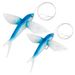 Flying Fish Rig Soft Plastic Lure Swimbait Glide Bait Trolling PVC Fork Tail For Saltwater Long Casting Mahi-Mahi Tuna Wahoo_desvips.com