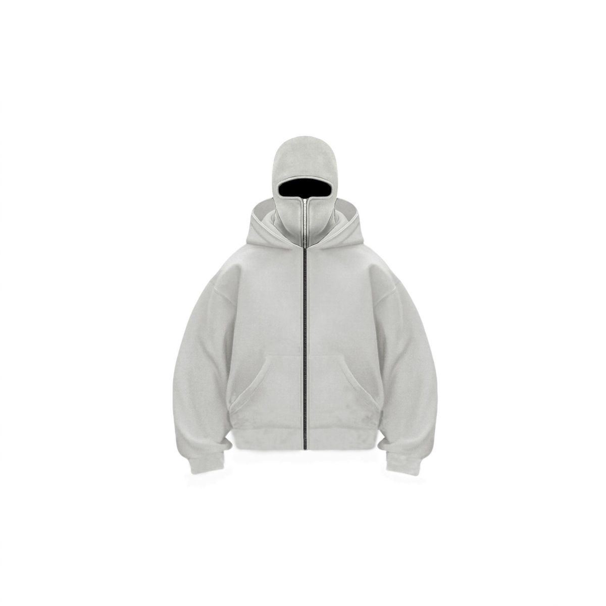 Winter Double Hoodie Sweatshirt With Zip And Pocket Windproof Warm Sports Jacket Men Casual Hooded Coat_desvips.com