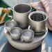 Pure Titanium Travel Set Outdoor Portable High-end Brewer Camping Pot Quick Cup Tea Water Separation_desvips.com