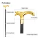 Golden Wolf Head Biting Walking Cane Fashion Decorative Stick Gentleman Cosplay Cane Knob Crosier 92cm Performance Stage Cane_desvips.com