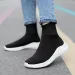 Sock Stretch Slip-On Boots Knit Casual Sneakers For Men Summer 2023 Trendy Mesh Breathable Walking Men's Shoes_desvips.com
