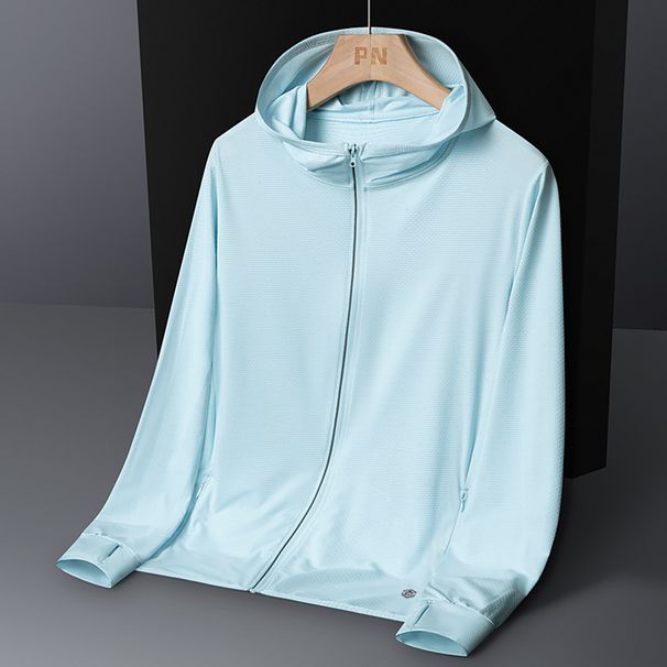 New Summer Outdoor Sun Protection Clothing For Men And Women, UPF50+ UV Protection, Hooded Breathable Cardigan Skin_desvips.com