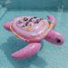 Inflatable Pink Turtle Ride-On Float With Handles - Kids & Adults Water Toy For Pool, Lake & Beach_desvips.com